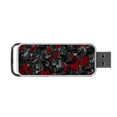 Gray And Red Decorative Art Portable Usb Flash (two Sides)