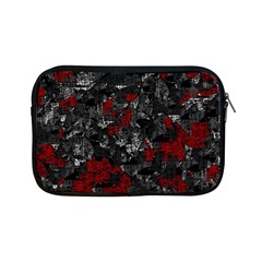 Gray And Red Decorative Art Apple Ipad Mini Zipper Cases by Valentinaart