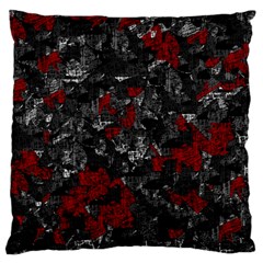 Gray And Red Decorative Art Standard Flano Cushion Case (two Sides) by Valentinaart