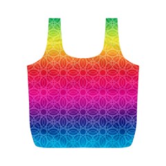 Rainbow Rings Reusable Bag (m) by PhotoThisxyz