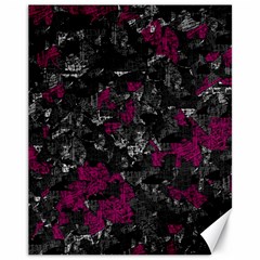 Magenta And Gray Decorative Art Canvas 11  X 14   by Valentinaart