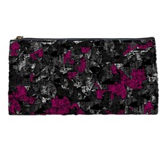 Magenta And Gray Decorative Art Pencil Cases by Valentinaart