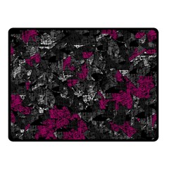 Magenta And Gray Decorative Art Fleece Blanket (small) by Valentinaart