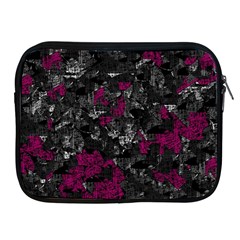 Magenta And Gray Decorative Art Apple Ipad 2/3/4 Zipper Cases by Valentinaart