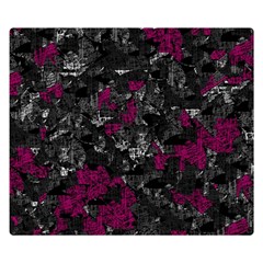 Magenta And Gray Decorative Art Double Sided Flano Blanket (small)  by Valentinaart