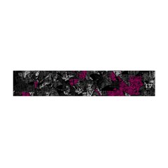 Magenta And Gray Decorative Art Flano Scarf (mini)