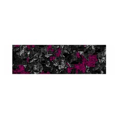 Magenta And Gray Decorative Art Satin Scarf (oblong) by Valentinaart