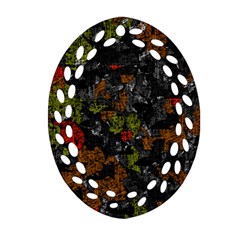 Autumn Colors  Oval Filigree Ornament (2-side)  by Valentinaart