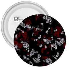 Red, White And Black Abstract Art 3  Buttons by Valentinaart