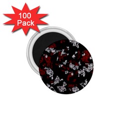 Red, White And Black Abstract Art 1 75  Magnets (100 Pack)  by Valentinaart