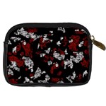 Red, white and black abstract art Digital Camera Cases Back