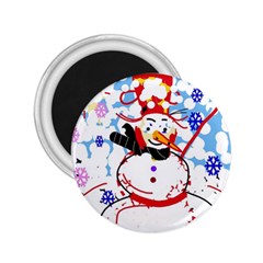 Snowman 2 25  Magnets by Valentinaart