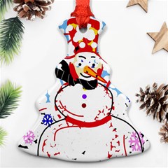 Snowman Ornament (christmas Tree) by Valentinaart