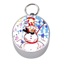 Snowman Mini Silver Compasses by Valentinaart