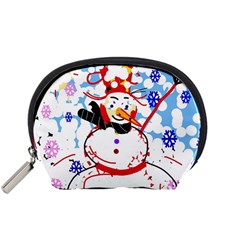 Snowman Accessory Pouches (small)  by Valentinaart