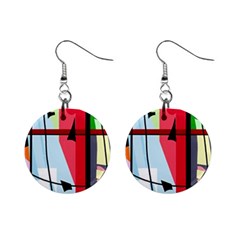 Window Mini Button Earrings by Valentinaart