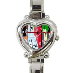 Window Heart Italian Charm Watch by Valentinaart