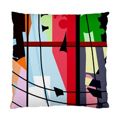 Window Standard Cushion Case (one Side) by Valentinaart