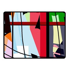 Window Fleece Blanket (small) by Valentinaart