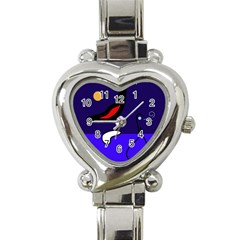 Night Duck Heart Italian Charm Watch by Valentinaart