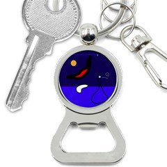 Night Duck Bottle Opener Key Chains by Valentinaart