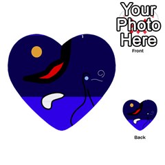 Night Duck Multi-purpose Cards (heart) 