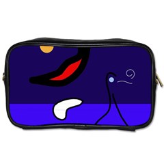 Night Duck Toiletries Bags 2-side by Valentinaart