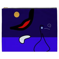 Night Duck Cosmetic Bag (xxxl)  by Valentinaart