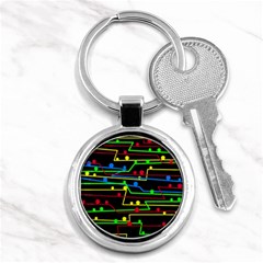 Stay In Line Key Chains (round)  by Valentinaart