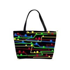 Stay In Line Shoulder Handbags by Valentinaart