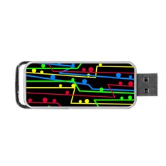 Stay In Line Portable Usb Flash (two Sides) by Valentinaart