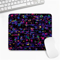 Purple Galaxy Large Mousepads by Valentinaart