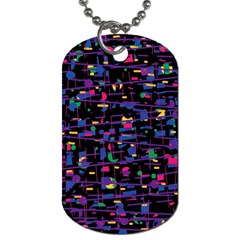 Purple Galaxy Dog Tag (one Side) by Valentinaart