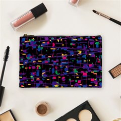 Purple Galaxy Cosmetic Bag (medium)  by Valentinaart