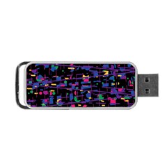 Purple Galaxy Portable Usb Flash (one Side)