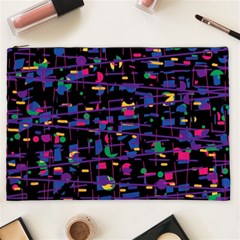 Purple Galaxy Cosmetic Bag (xxl)  by Valentinaart