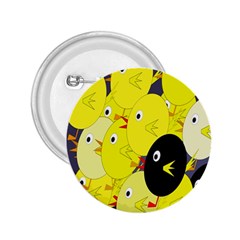 Yellow Flock 2 25  Buttons by Valentinaart