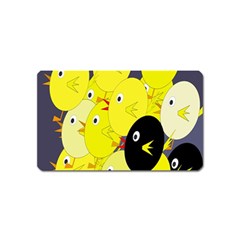 Yellow Flock Magnet (name Card) by Valentinaart