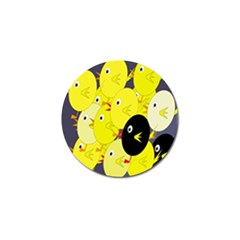 Yellow Flock Golf Ball Marker (10 Pack) by Valentinaart