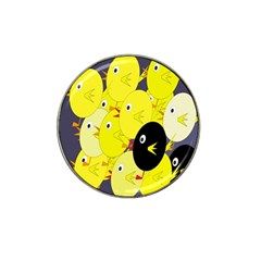 Yellow Flock Hat Clip Ball Marker by Valentinaart