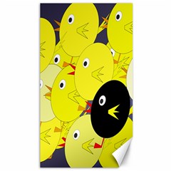 Yellow Flock Canvas 40  X 72  