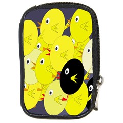 Yellow Flock Compact Camera Cases by Valentinaart