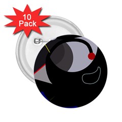 Gray bird 2.25  Buttons (10 pack) 