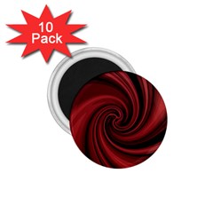 Elegant Red Twist 1 75  Magnets (10 Pack)  by Valentinaart