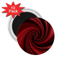 Elegant Red Twist 2 25  Magnets (10 Pack)  by Valentinaart