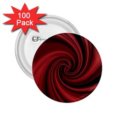 Elegant Red Twist 2 25  Buttons (100 Pack)  by Valentinaart