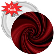 Elegant Red Twist 3  Buttons (10 Pack)  by Valentinaart