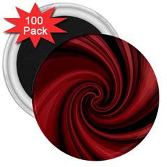 Elegant Red Twist 3  Magnets (100 Pack) by Valentinaart