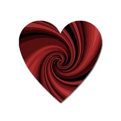 Elegant Red Twist Heart Magnet by Valentinaart