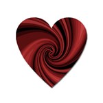 Elegant red twist Heart Magnet Front